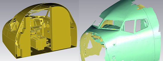 3D Scanning service for airplane geometric measuring